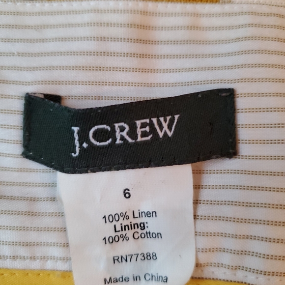 ❌SOLD❌J. CREW Size 6 Linen Skirt Print - Picture 2 of 5